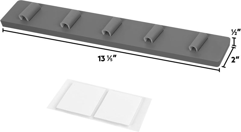 Spaceneat Sunglass Holder for Wall - Keep Your Eyewear Safe & Secure - Eyeglass Organizer for Multiple Glasses Display, Hanging Sunglasses Storage Stand, Reading Glasses Holder Rack - Gray, 5 Slot - Image 2